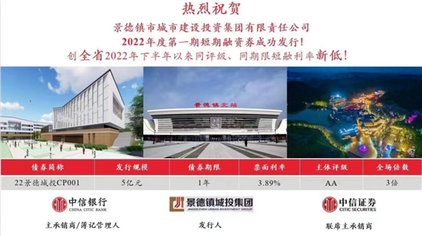 奮進(jìn)新征程，建功新時(shí)代——市城投集團(tuán)第一期短期融資卷成功發(fā)行五億元